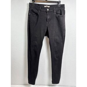 Levi's 311 Curvy Skinny Women's 32x30 Black Mid Rise Stretch Jeans
